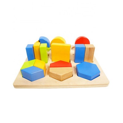 Wooden Montessori Toys Shape Sorter Game Puzzle Sorting Toy