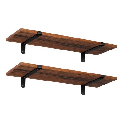 Country style wooden furniture Hanging floating shelf