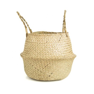 Mix Handwoven Natural Seagrass Woven Planter Basket